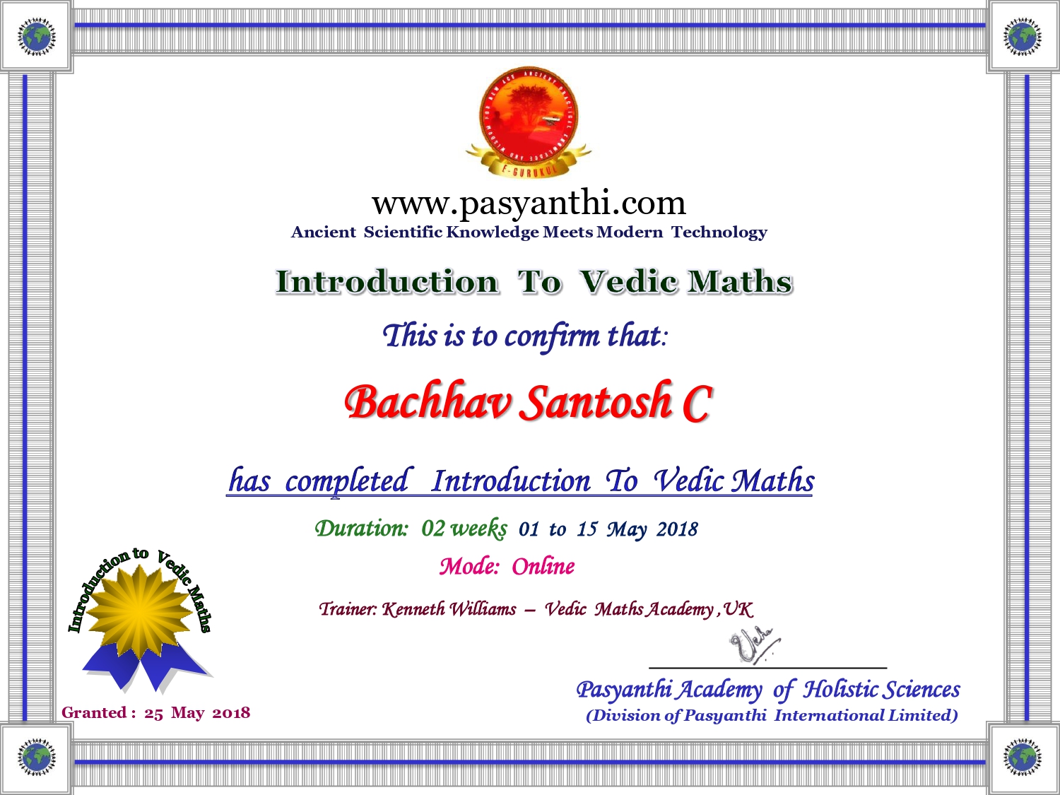 Certification Image